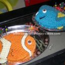 Homemade Nemo And Dory Birthday Cake