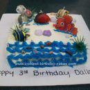 Homemade Nemo and Friends Birthday Cake