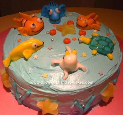 Homemade Nemo and Friends Cake
