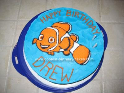 Homemade Nemo Birthday Cake