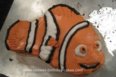 Homemade Nemo Birthday Cake Design