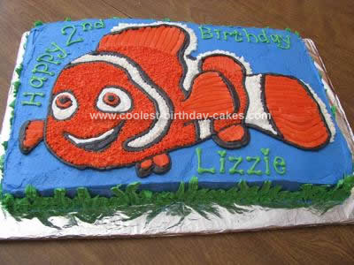 Homemade Nemo Birthday Cake Idea