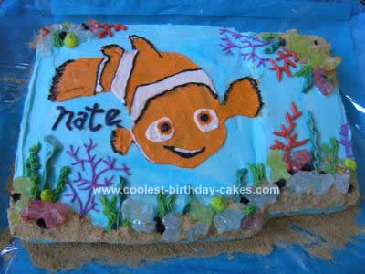 Homemade Nemo Birthday Cake Idea