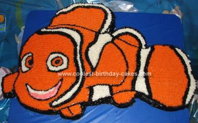 Homemade Nemo Birthday Cake