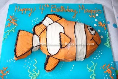 Homemade Nemo Cake
