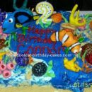 Homemade Nemo Scene Birthday Cake