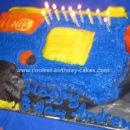 Homemade Nerf Gun Birthday Cake