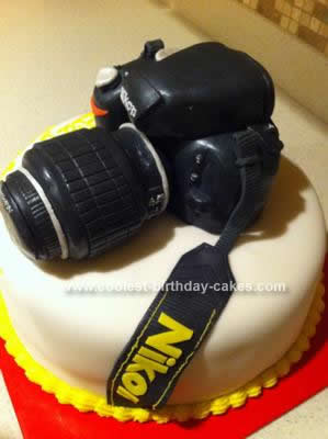 Homemade Nikon Camera Cake