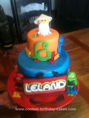 Homemade Ninjago Birthday Cake