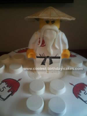 Homemade Ninjago Sensei Wu Lego Cake