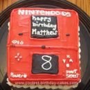 Homemade Nintendo DS Birthday Cake