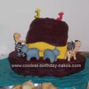 Homemade Noahs Ark Cake