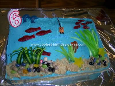 Homemade Ocean Birthday Cake