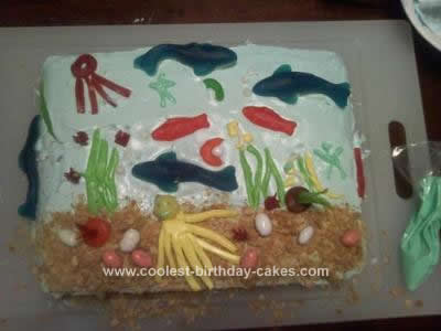 Homemade Ocean Cake Design