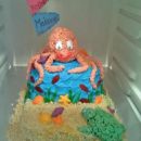 Homemade Ocean Octopus Birthday Cake