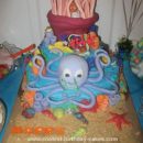 Homemade Ocean Scene Birthday Cake