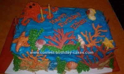 Homemade Ocean Wonderland Cake