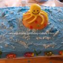 Homemade Octopus Island Birthday Cake