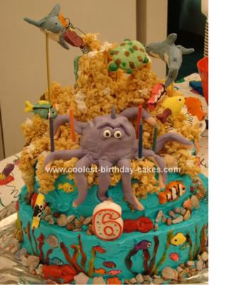 Homemade Octupus Birthday Cake