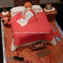 Homemade Old Man in Bed Retirement Cake