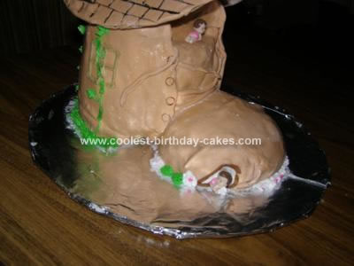 Homemade Old Woman Who Lived in a Shoe Cake