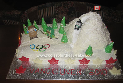 Homemade Olympics Cake