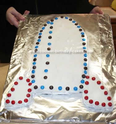 Homemade Outer Space Rocket Shuttle Birthday Cake