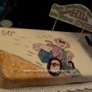 Homemade 50th Birthday Cake