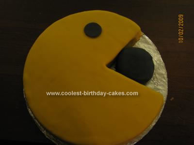 Homemade Pac Man Birthday Cake