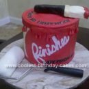 Homemade Paint Can Birthday Cake