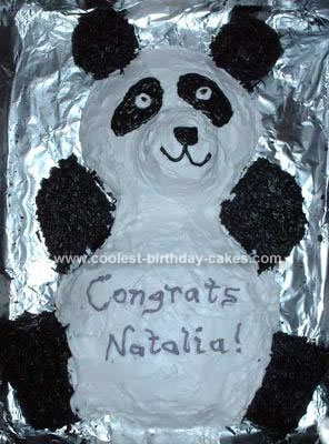 Homemade Panda Bear Cake
