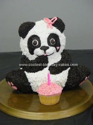 Homemade Panda Bear Party Cake