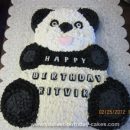 Homemade Panda Birthday Cake