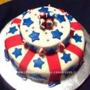 Homemade Patriotic Cake Design