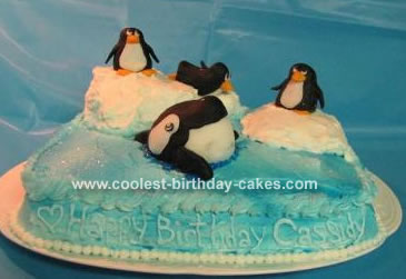 Penguin Whale Cake