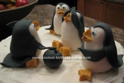 Homemade Penguins Cake