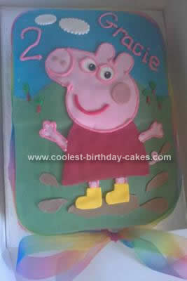 Peppa Pig Kids Fondant Cake Delivery in 48 Hours Available  Hot Breads