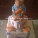 Homemade Peter Rabbit Baby Shower Cake