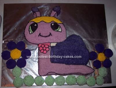 Homemade Petshop Snail Birthday Cake