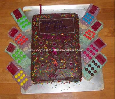 Homemade Phone Birthday Cake