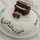 Homemade Piano Birthday Cake