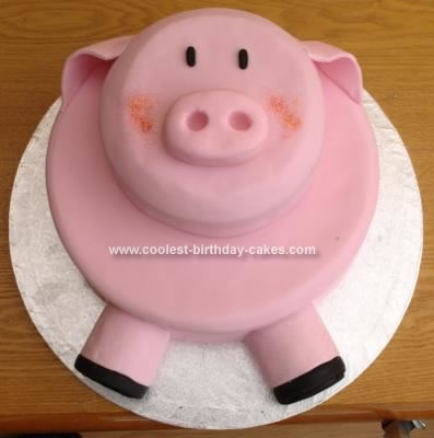 Homemade Pig Cake