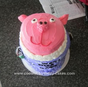 Homemade Pig Face Cake