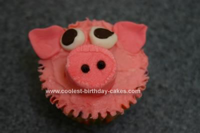 Homemade Piggy Cupcake
