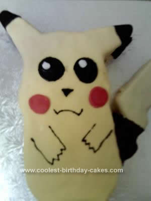 Homemade Pikachu Cake Design