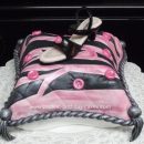 Homemade Pillow with Shoe Cake