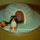 Homemade  Pingu Cake