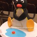 Homemade Pingu Cake Idea