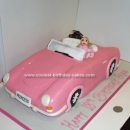 Homemade Pink Car Cake