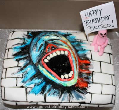 Homemade Pink Floyd The Wall Cake